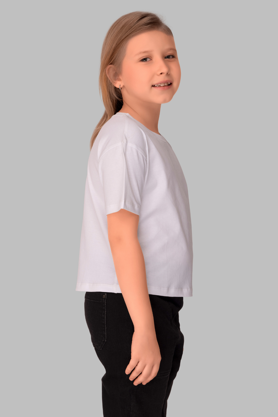 White Lounge Tshirts For Girls TEE 25109