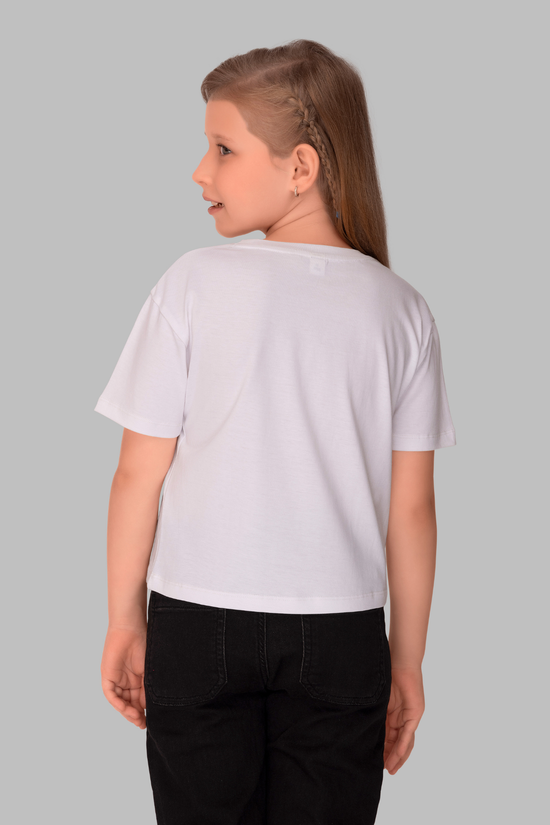 White Lounge Tshirts For Girls TEE 25109