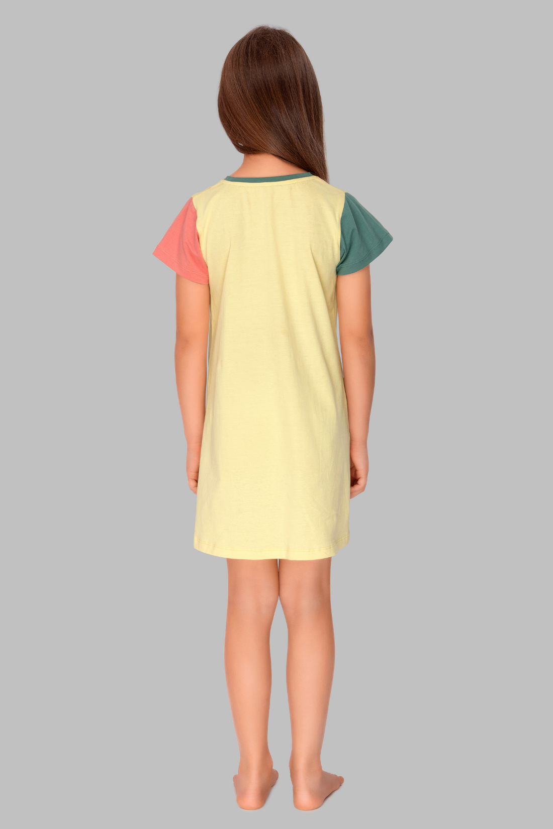 Pretty Kitty Yellow Lounge Frock For Girls