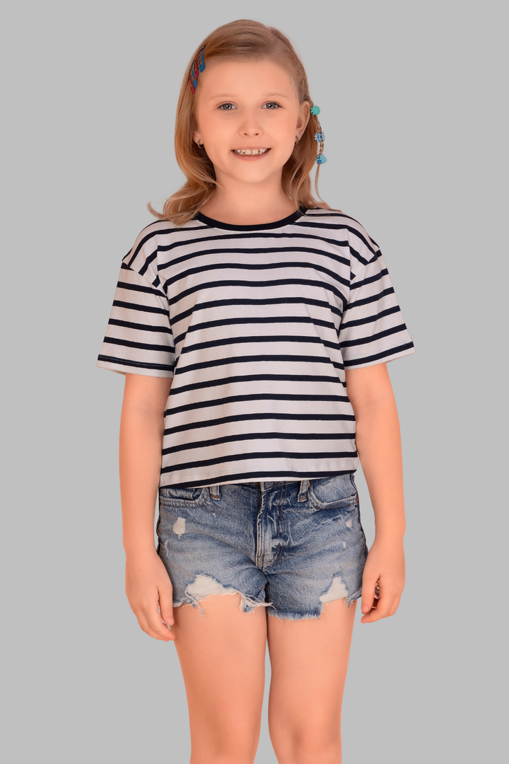 Striped Lounge Tshirts For Girls TEE 25114