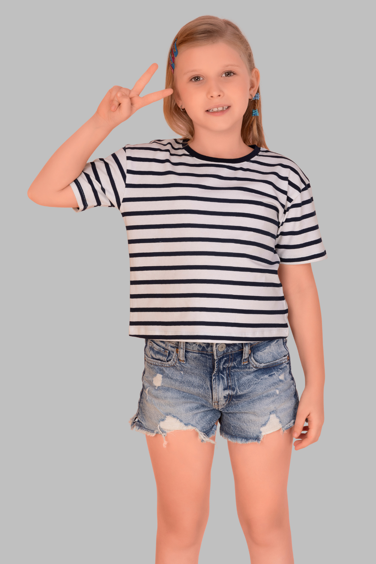 Striped Lounge Tshirts For Girls TEE 25114