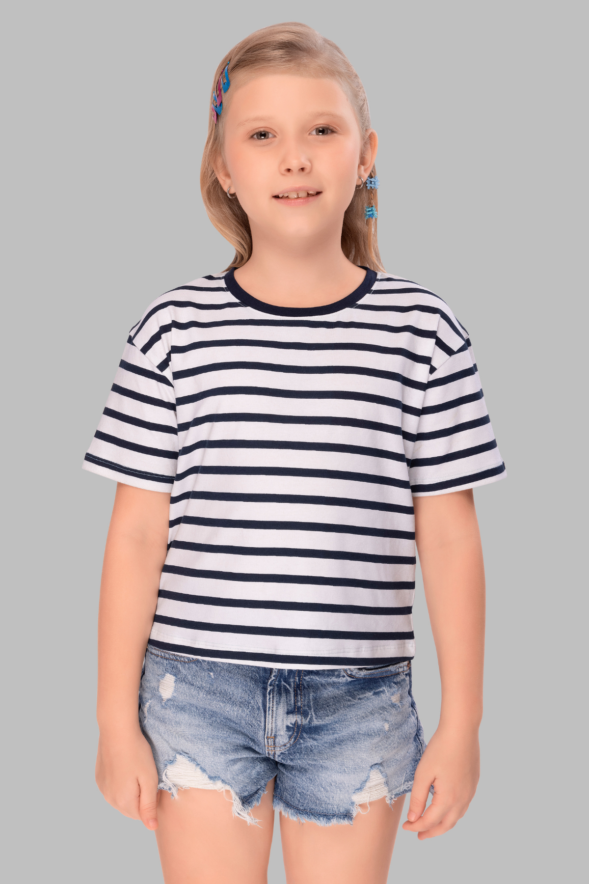 Striped Lounge Tshirts For Girls TEE 25114
