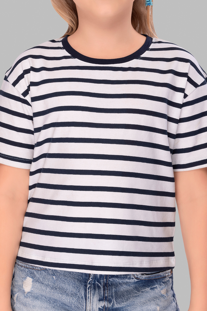 Striped Lounge Tshirts For Girls TEE 25114