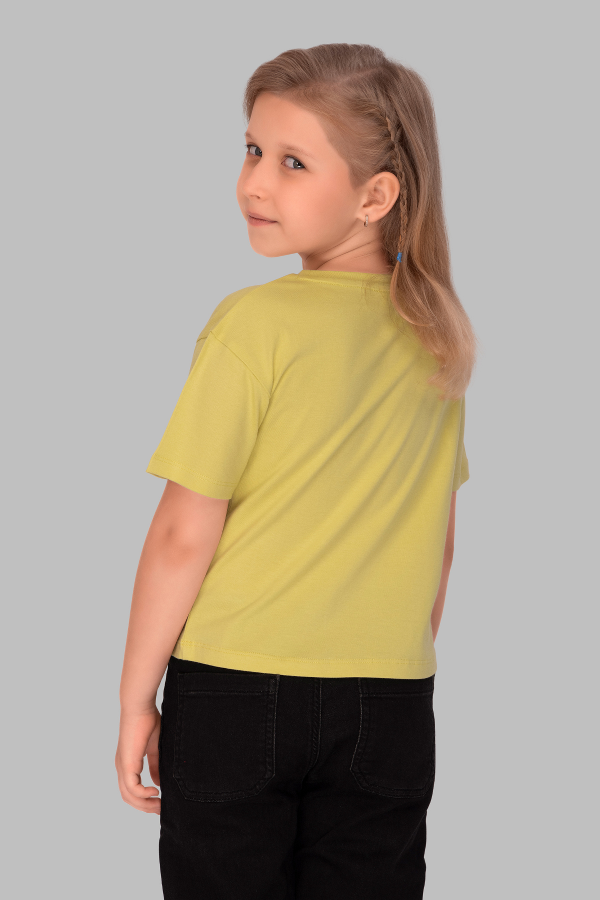 Yellow Lounge Tshirts For Girls TEE 25115