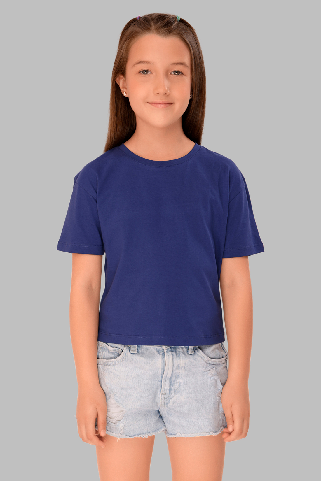 Royal Blue Lounge Tshirts For Girls TEE 25116
