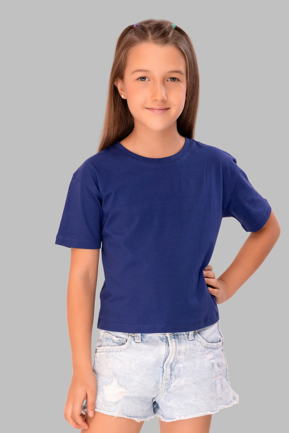 Royal Blue Lounge Tshirts For Girls TEE 25116
