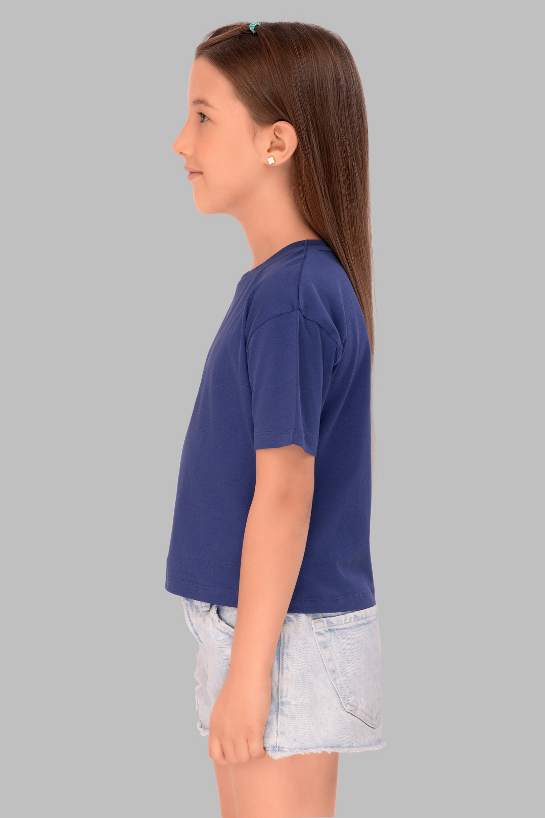 Royal Blue Lounge Tshirts For Girls TEE 25116