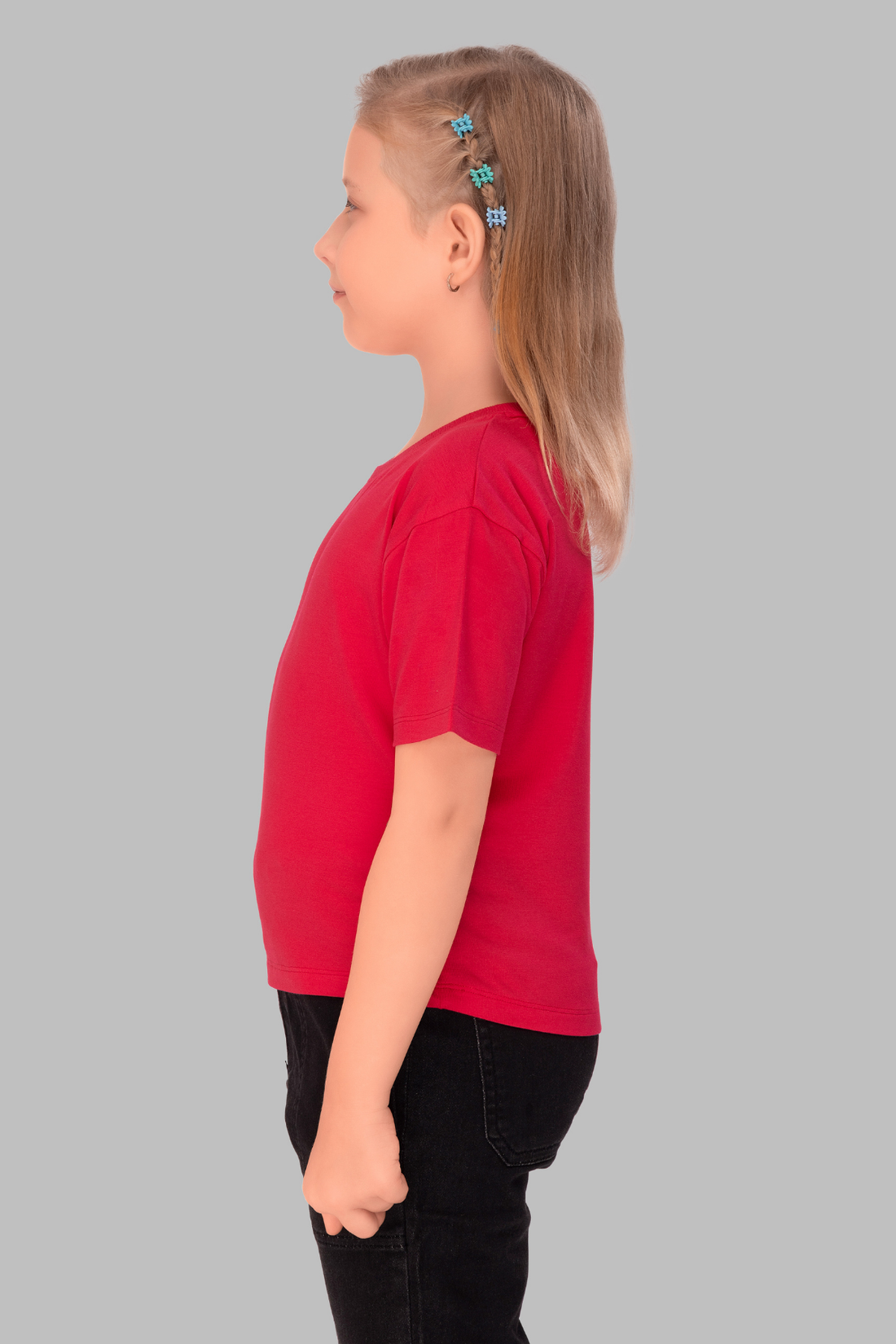 Red Lounge Tshirts For Girls TEE 25117