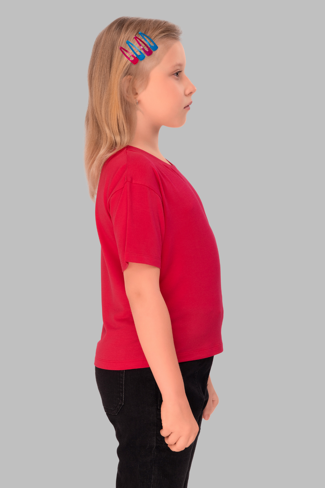 Red Lounge Tshirts For Girls TEE 25117