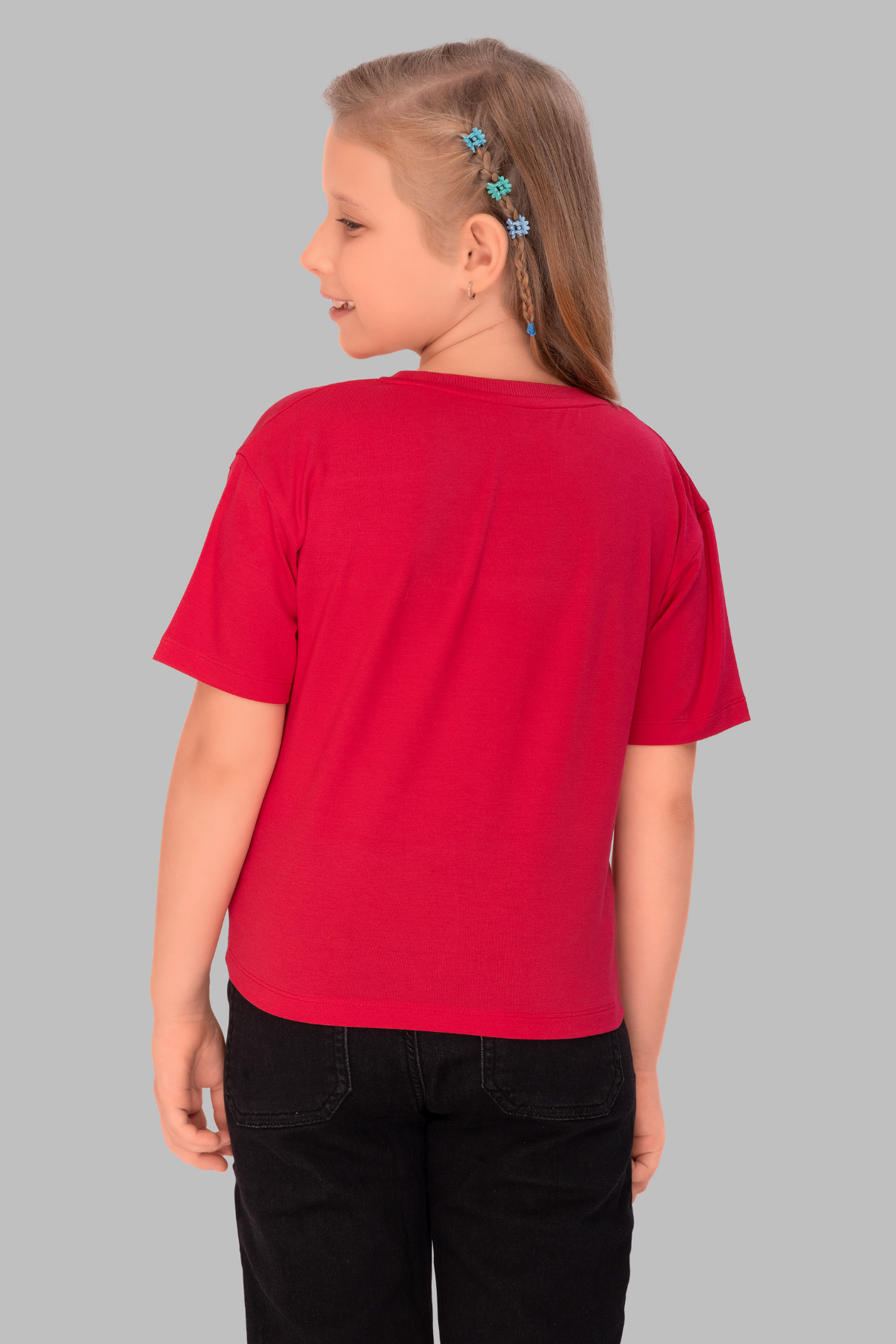 Red Lounge Tshirts For Girls TEE 25117