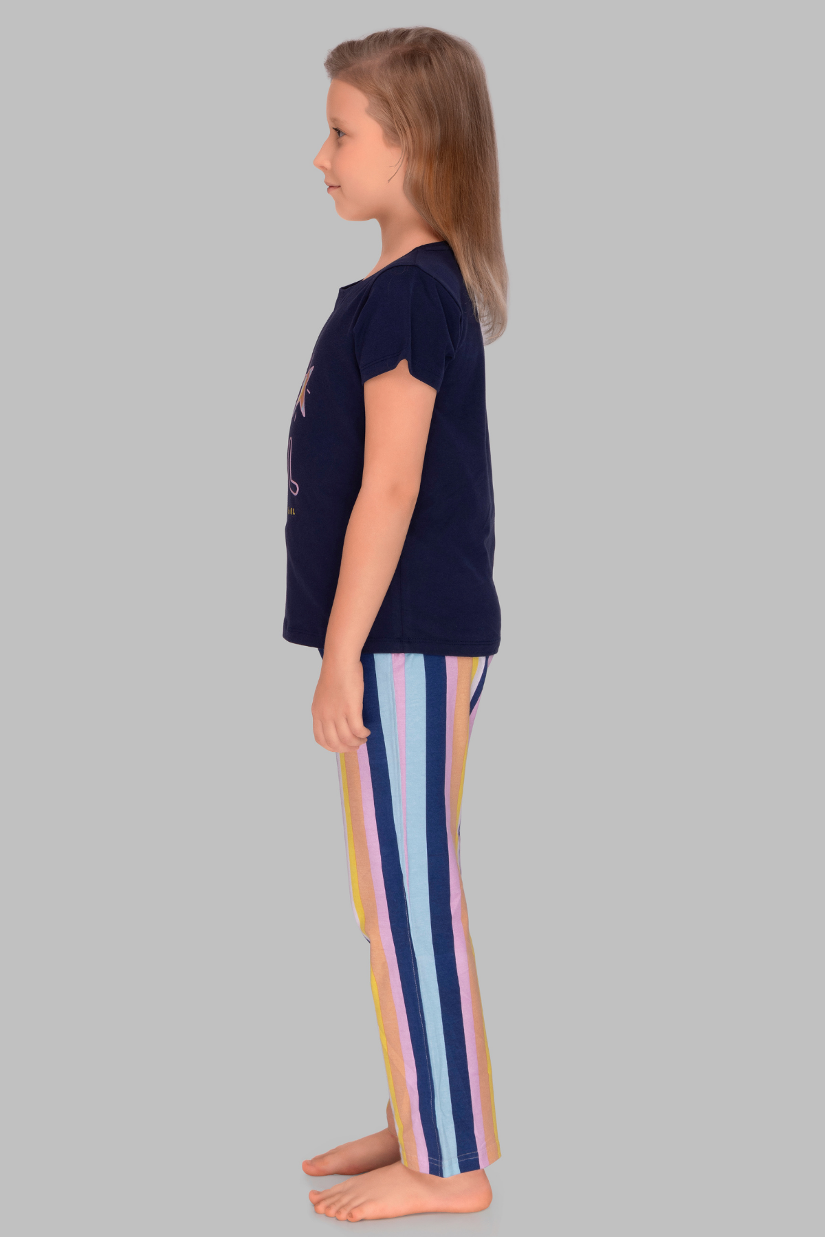 3 Piece Nightsuits Top Pajama Shorts Sets For Girls