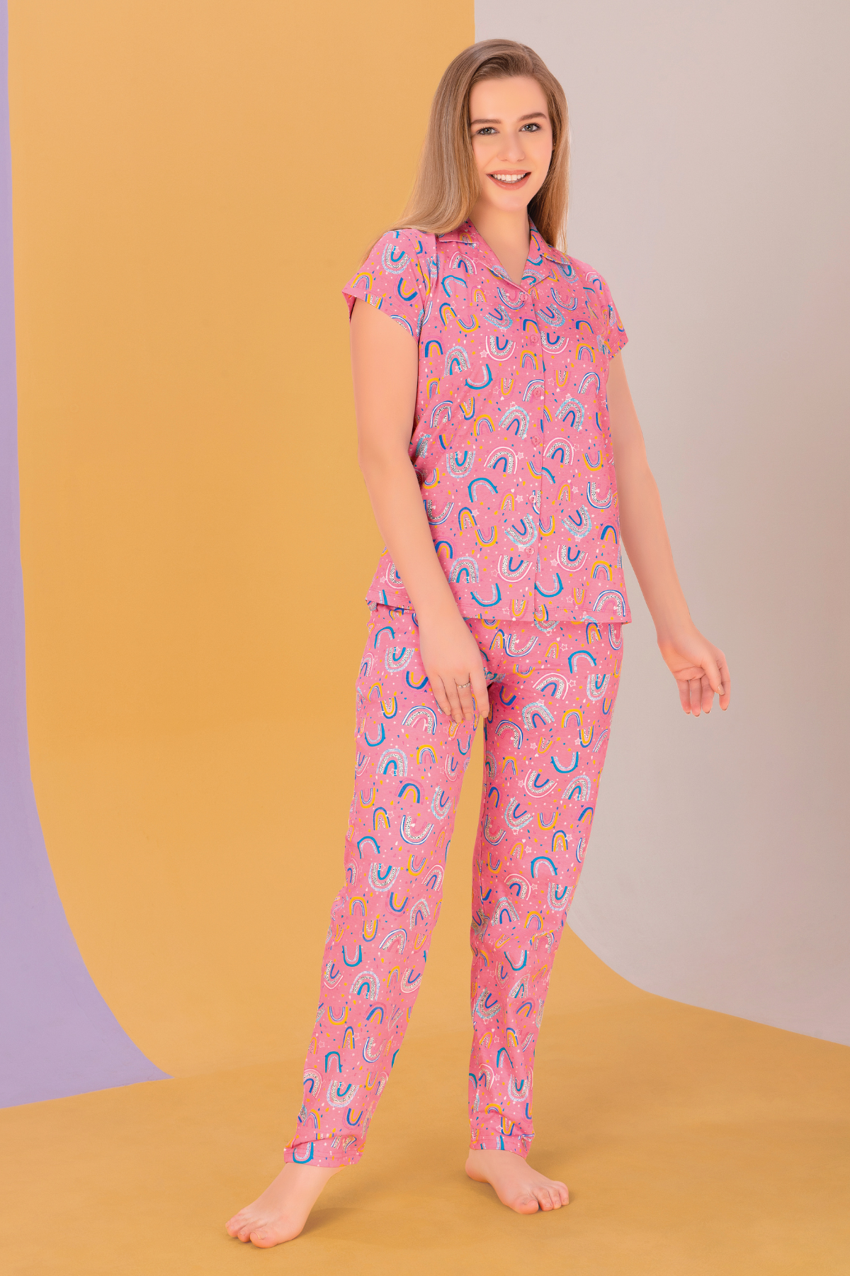 Rainbow Bliss Pajama Set For Happy Moms