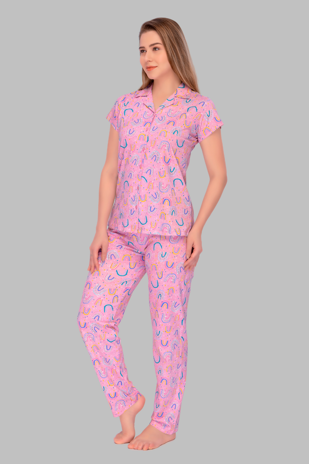 Rainbow Bliss Pajama Set For Happy Moms