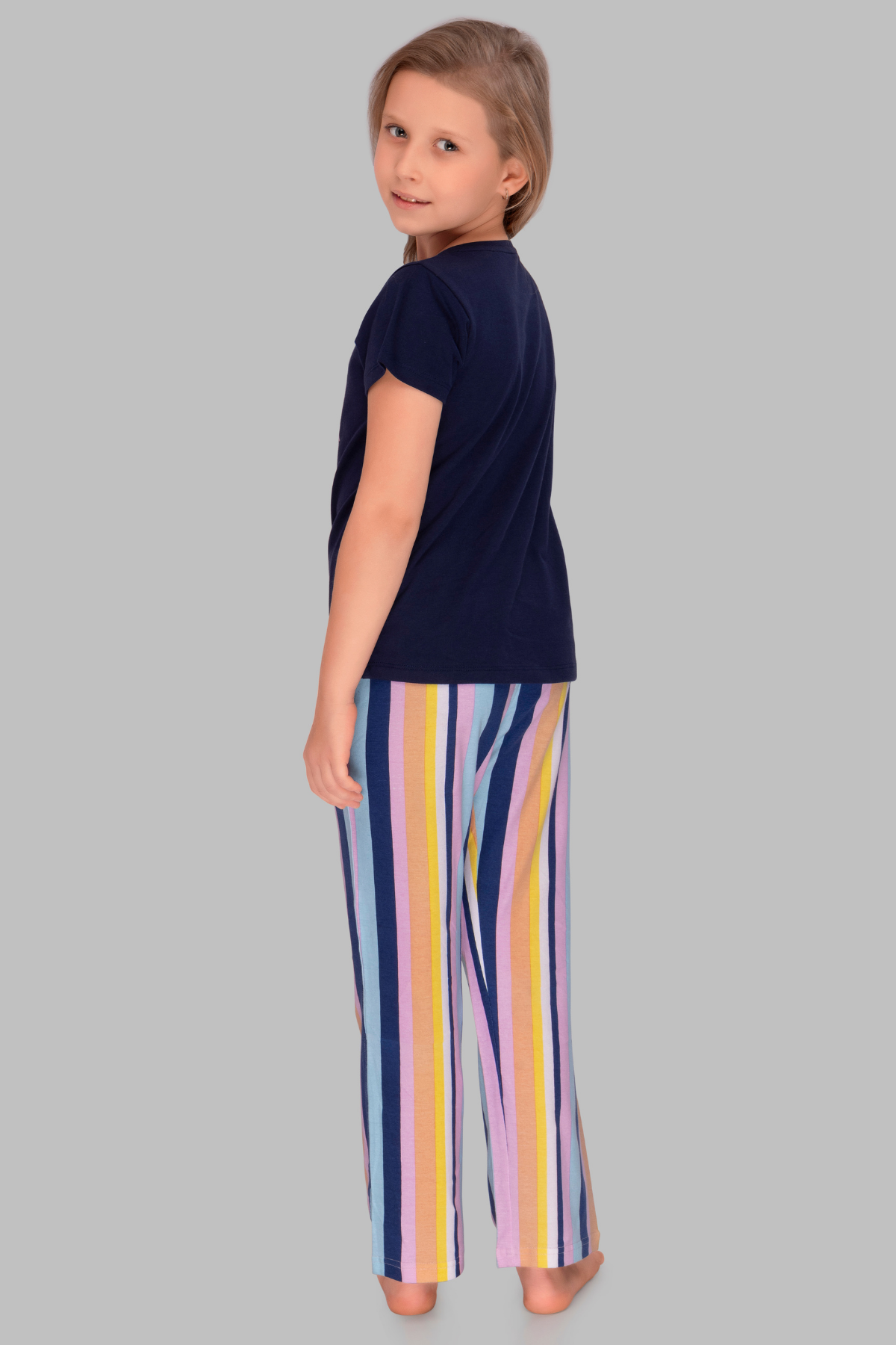 3 Piece Nightsuits Top Pajama Shorts Sets For Girls