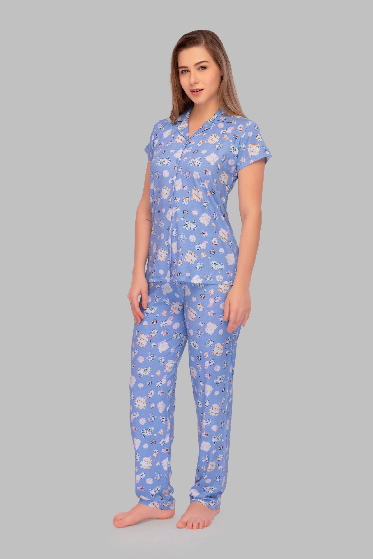Mom's Burger Bliss Pajama Set