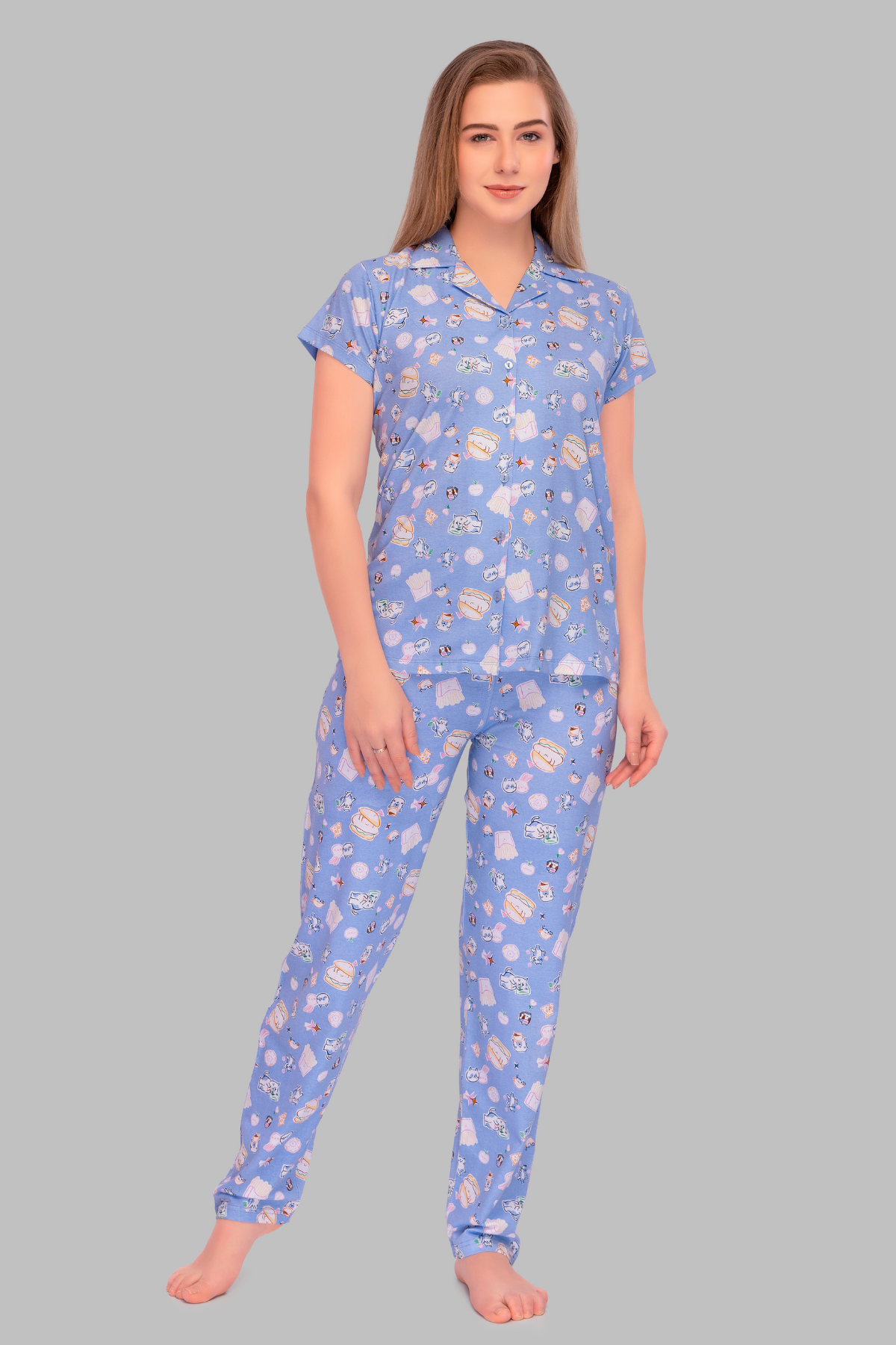 Mom's Burger Bliss Pajama Set