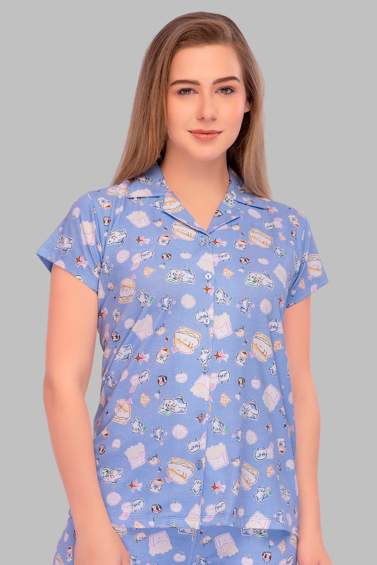 Mom's Burger Bliss Pajama Set