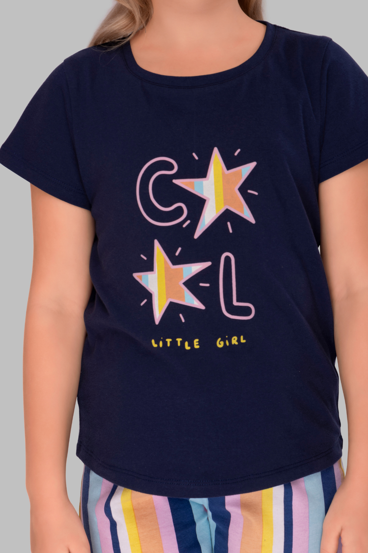 3 Piece Nightsuits Top Pajama Shorts Sets For Girls