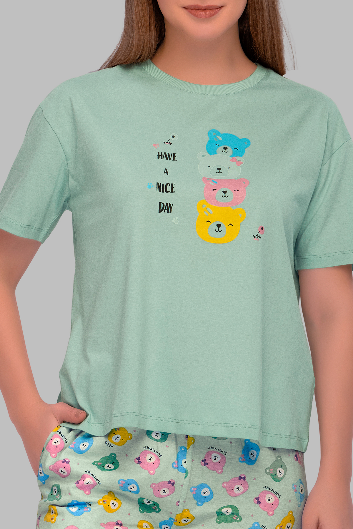 Twinning Top Pajama Set For Moms