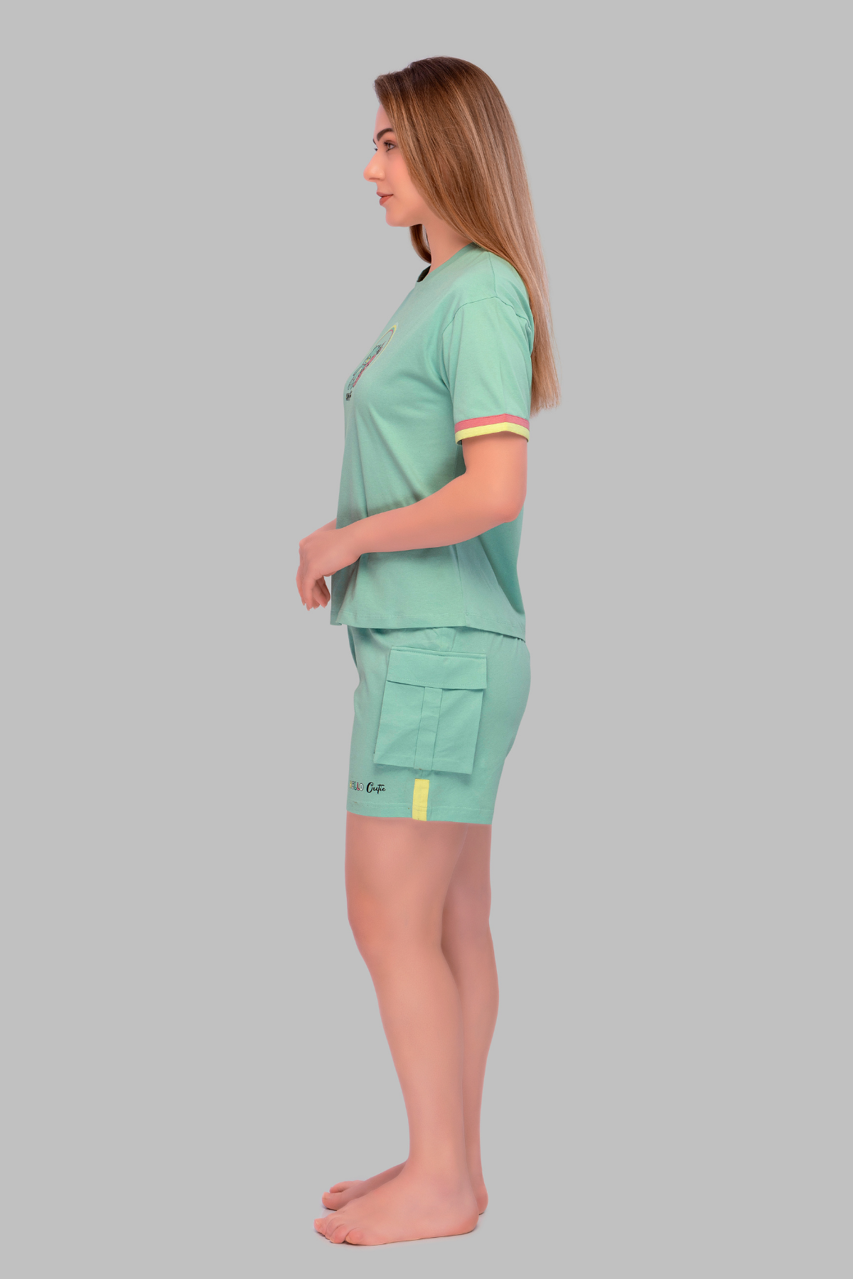 Twinning Top Shorts Set For Moms