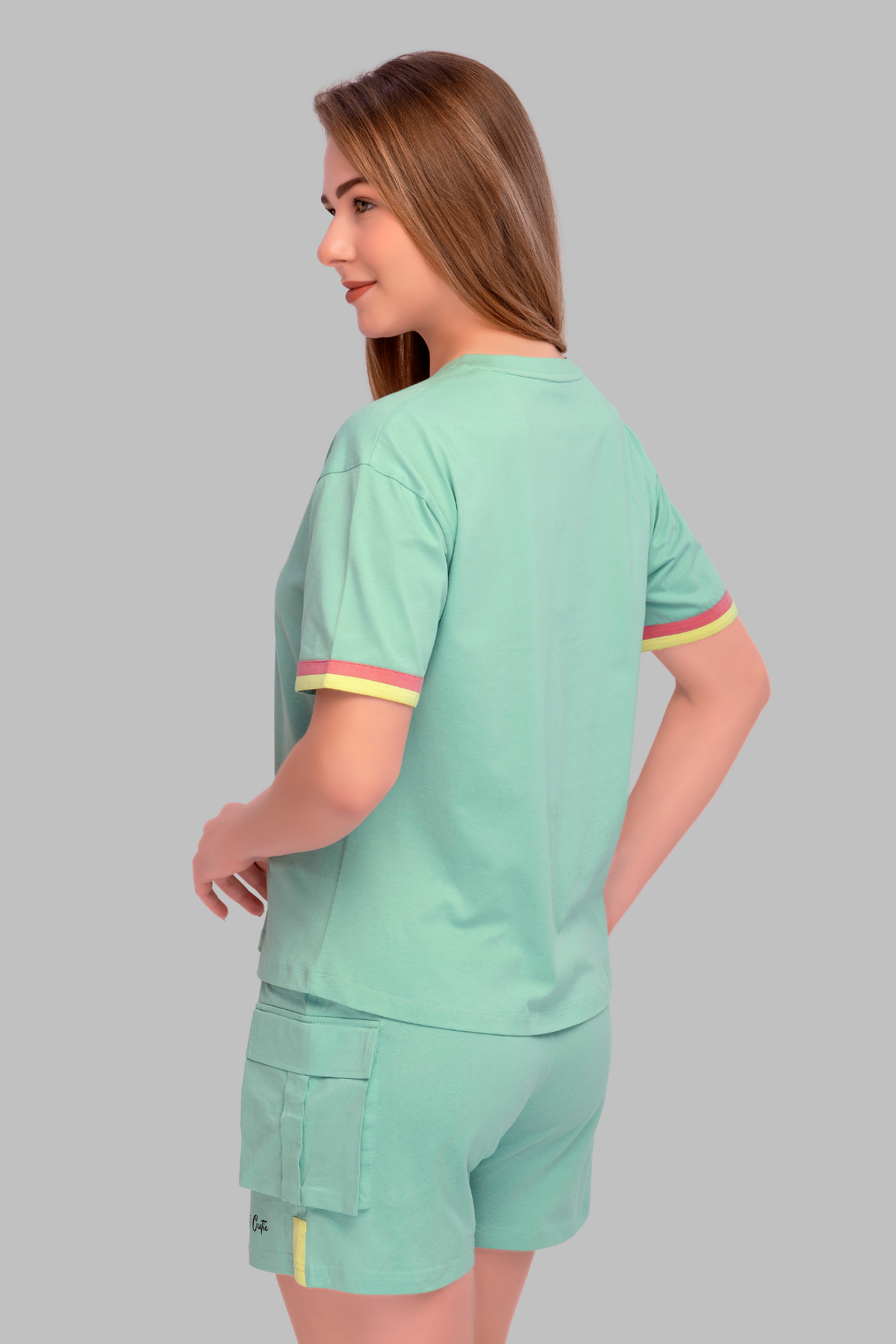 Twinning Top Shorts Set For Moms