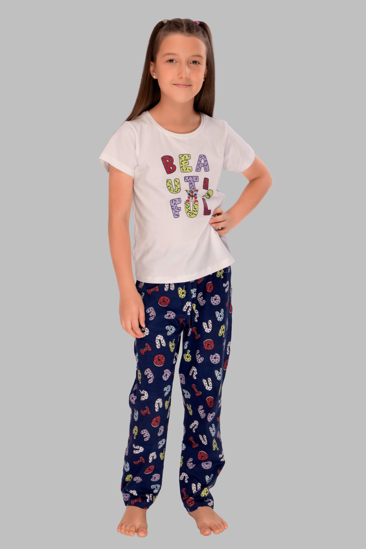 Sleep & Spell: Letter Print Pajamas PJ 25007