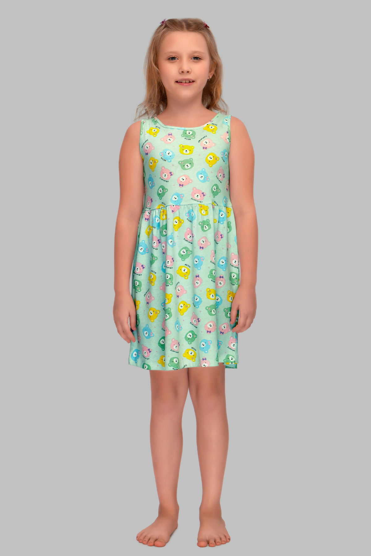 Teddy Dreams Lounge Frock For Girls