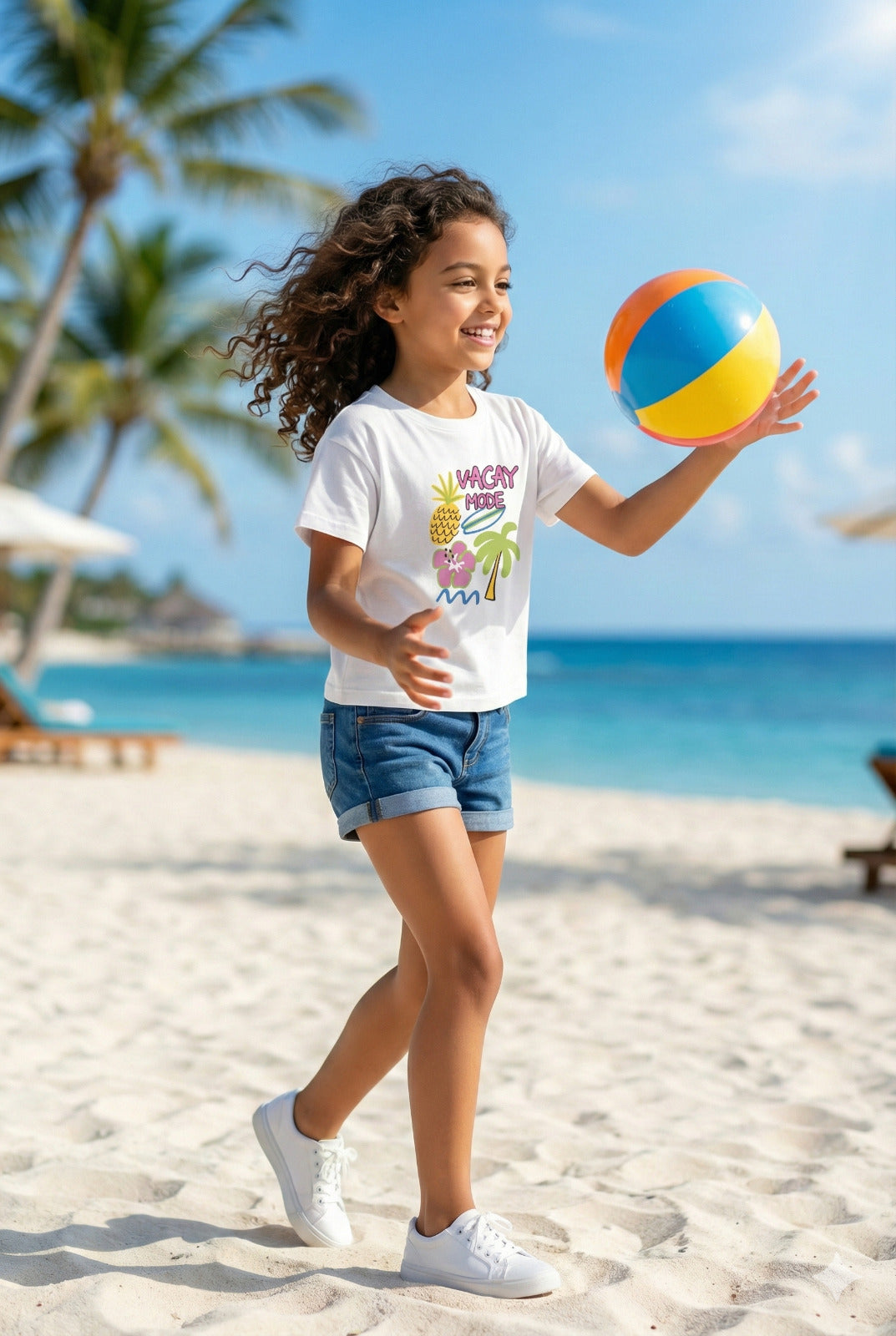White Lounge Tshirts For Girls TEE 25109
