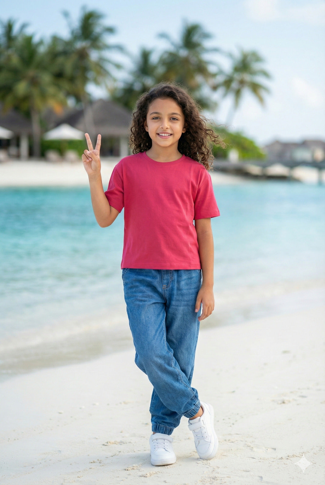 Red Lounge Tshirts For Girls TEE 25117