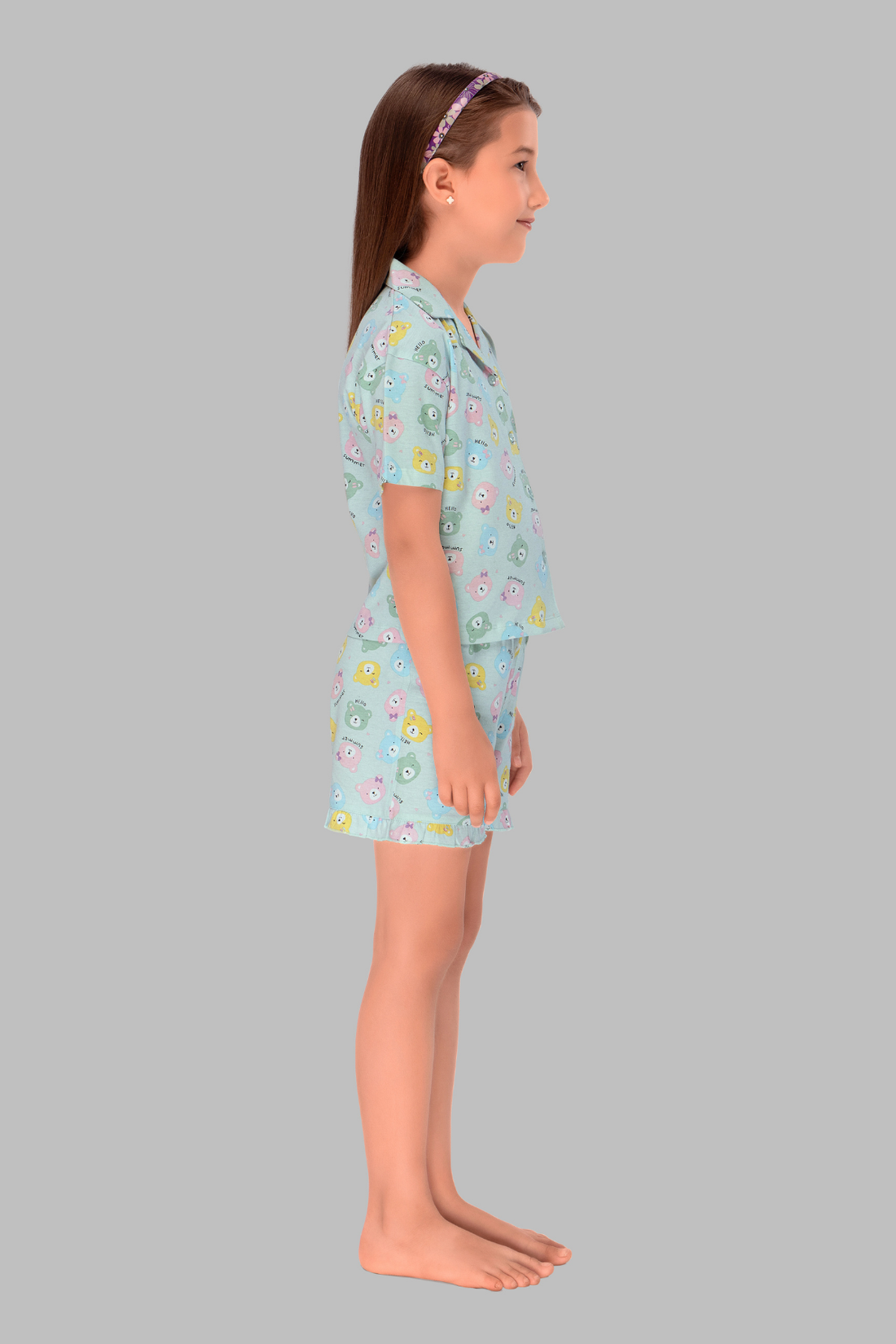 Teddy Bear Shirt And Shorts Sets For Girls