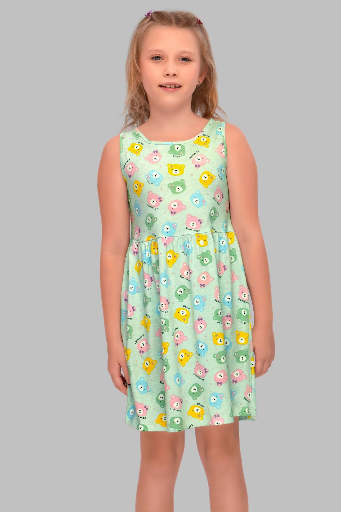 Teddy Dreams Lounge Frock For Girls DR 25067