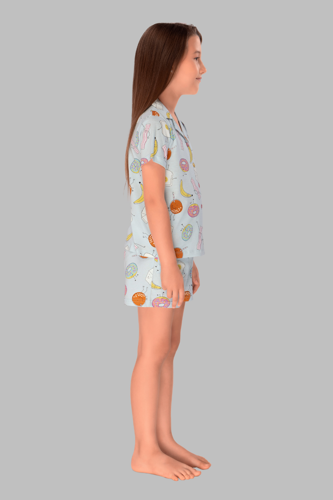Fun Doughnuts Shirt And Shorts Sets For Girls