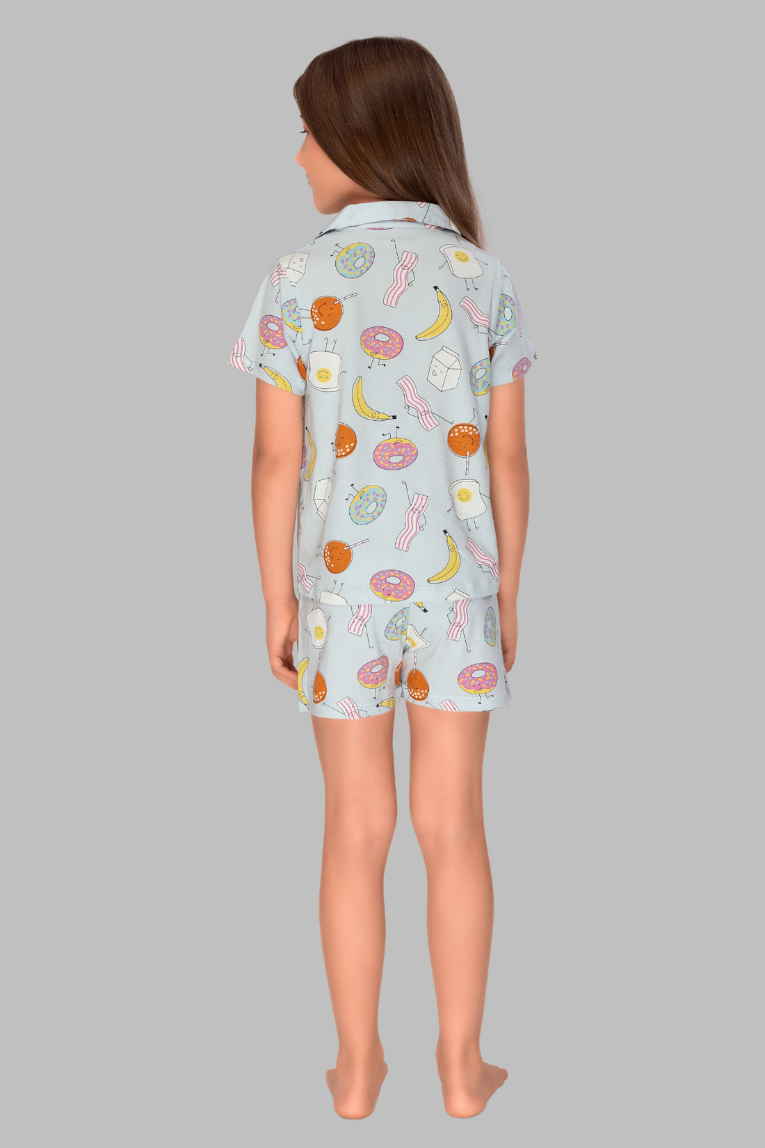 Fun Doughnuts Shirt And Shorts Sets For Girls CL 25103