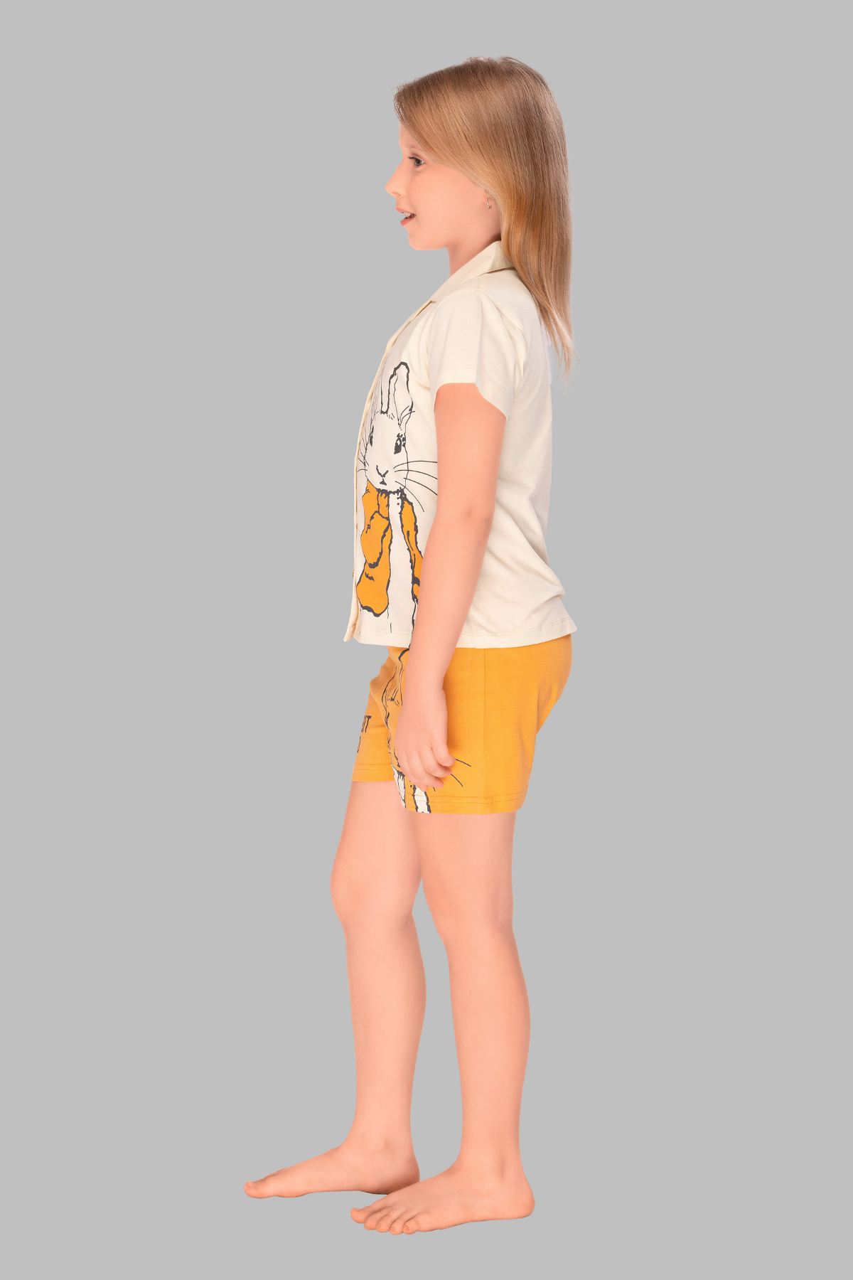 Funny Bunny Shirt And Shorts Sets For Girls