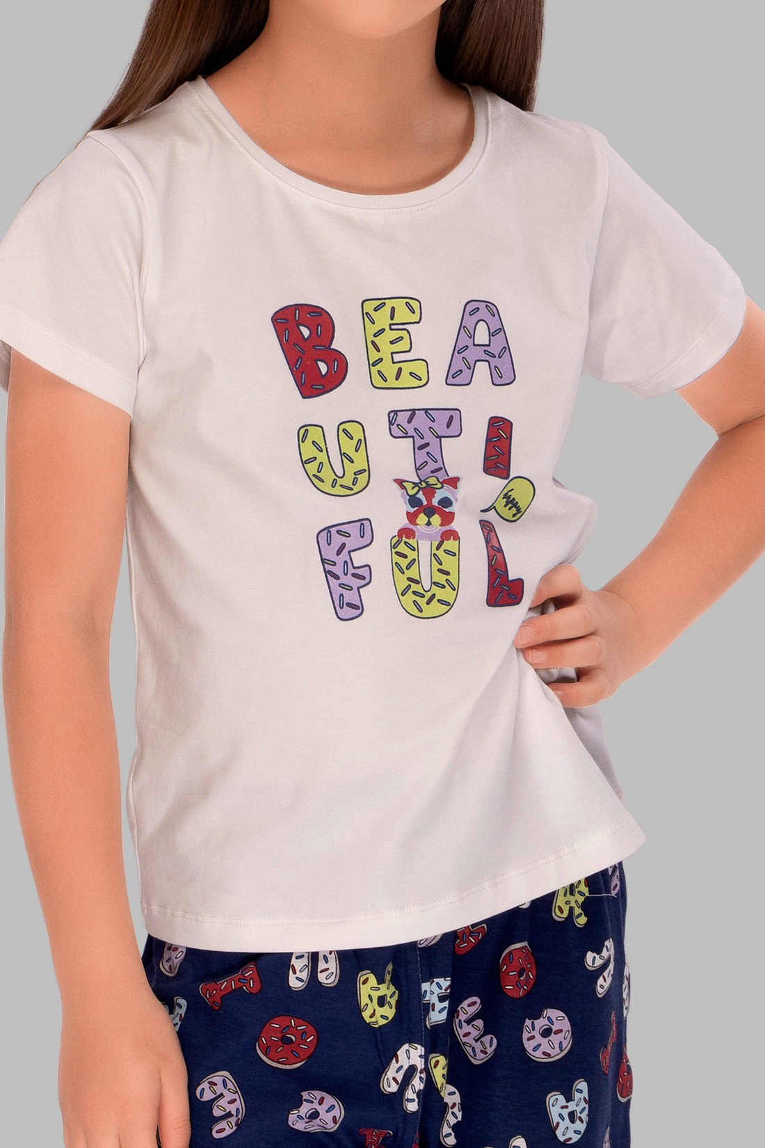 Sleep & Spell: Letter Print Pajamas PJ 25007