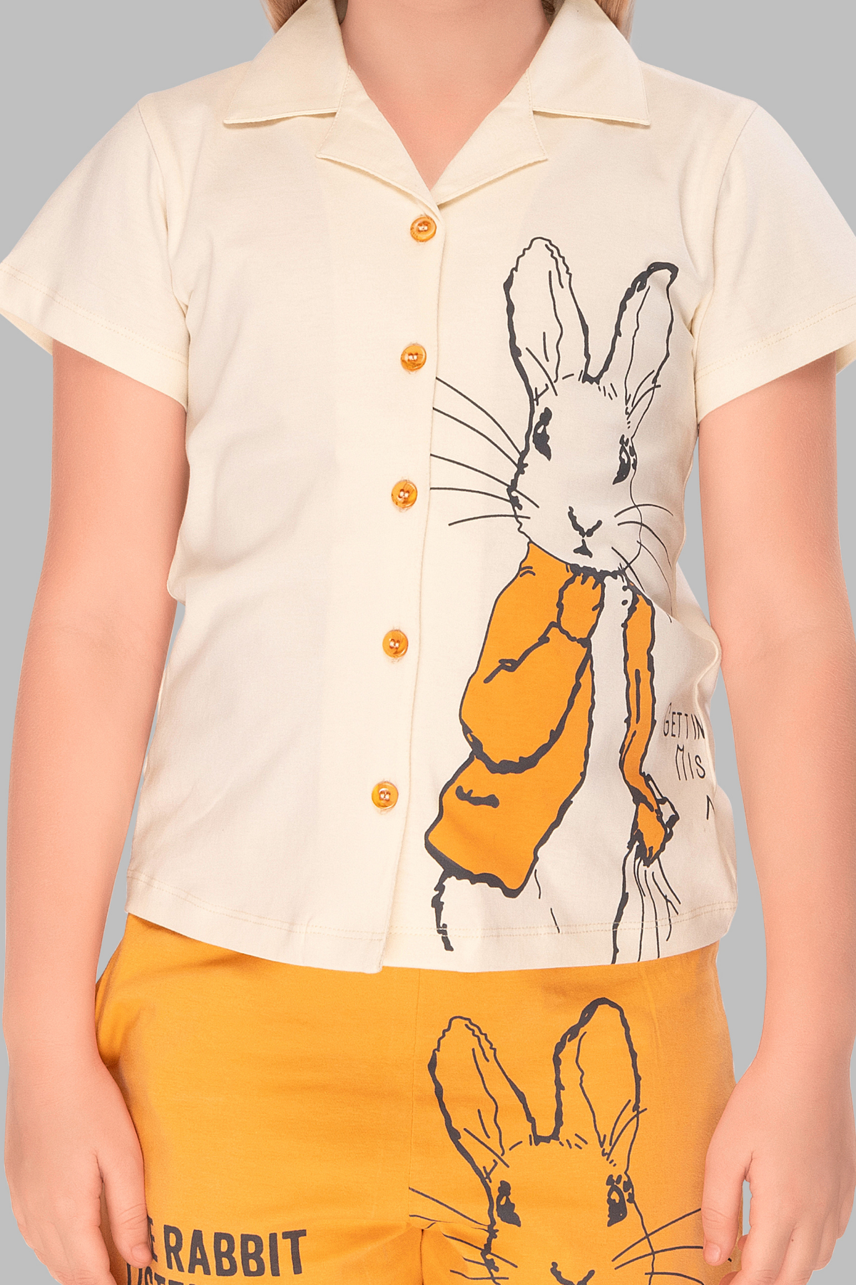 Funny Bunny Shirt And Shorts Sets For Girls CL 25104