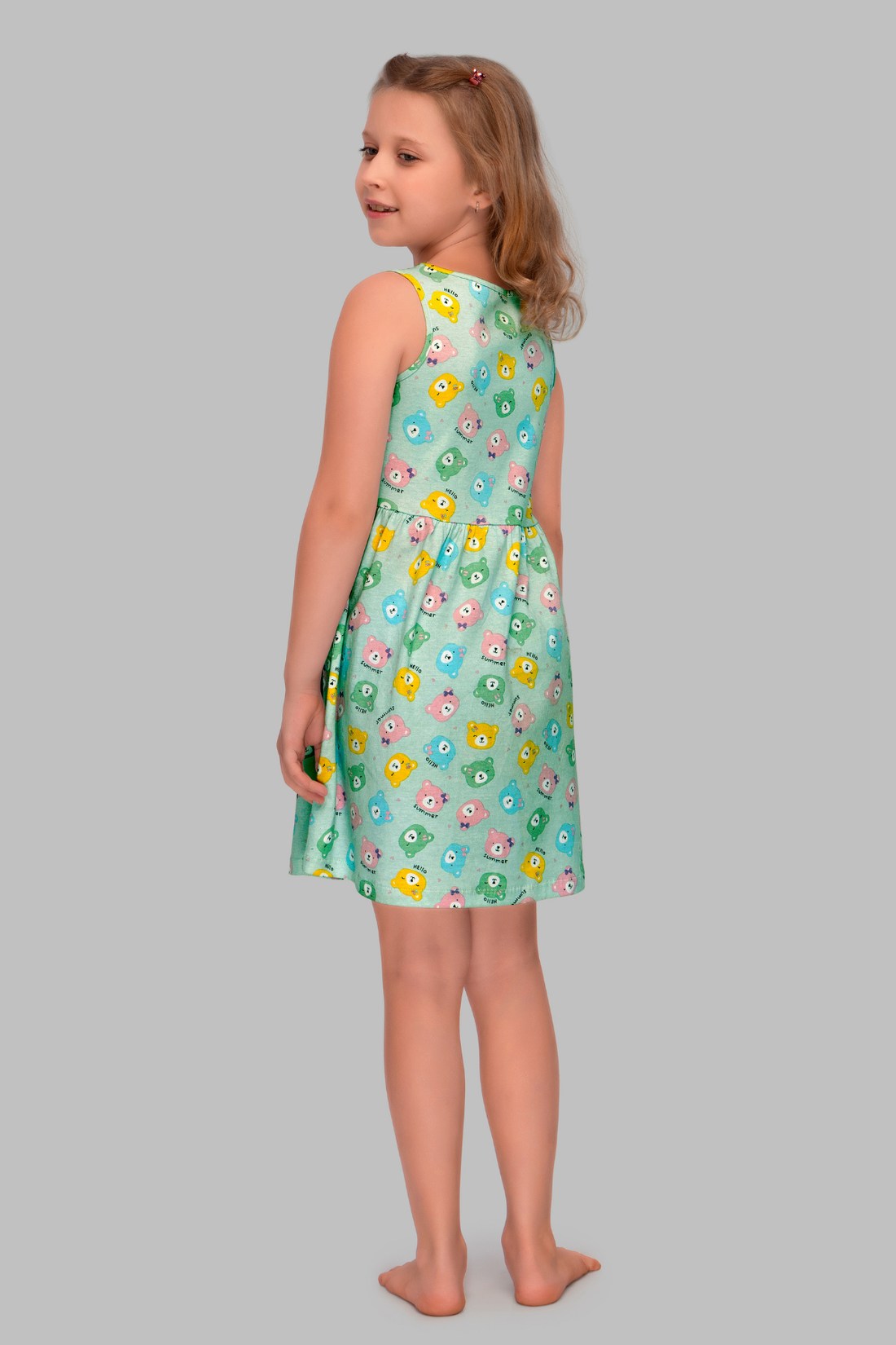 Teddy Dreams Lounge Frock For Girls