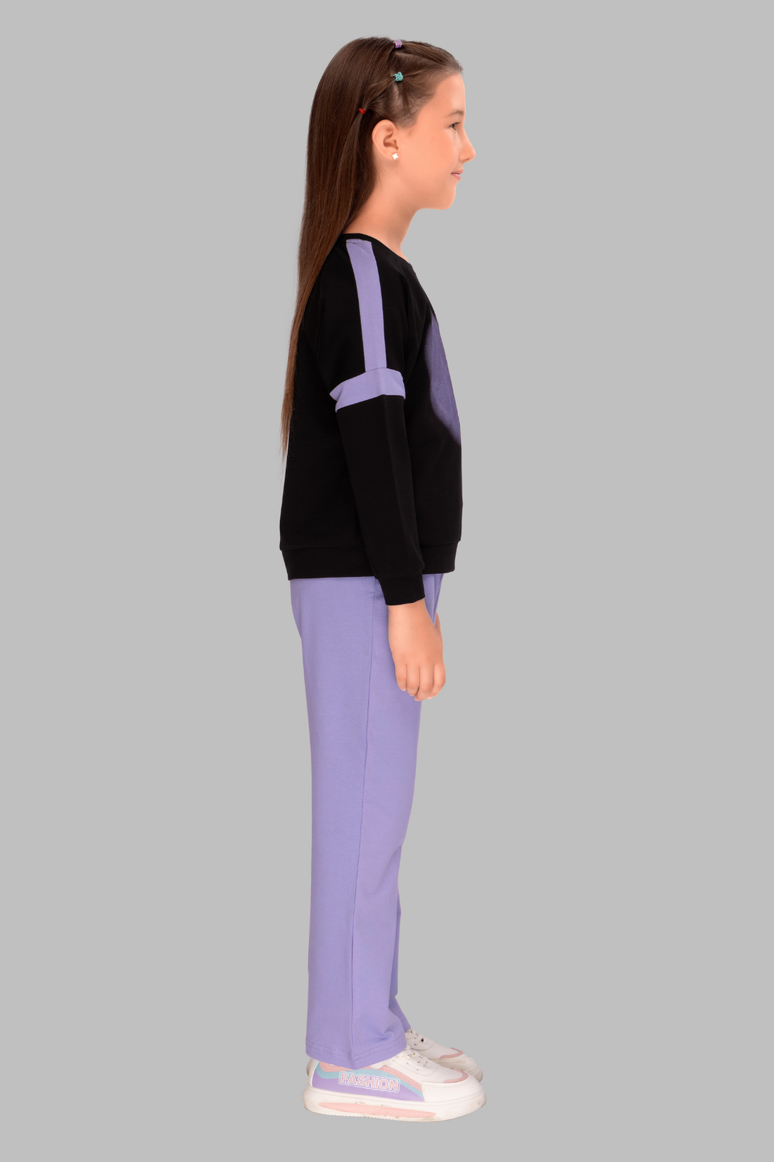 Black Full Sleeves Track Suits For Girls