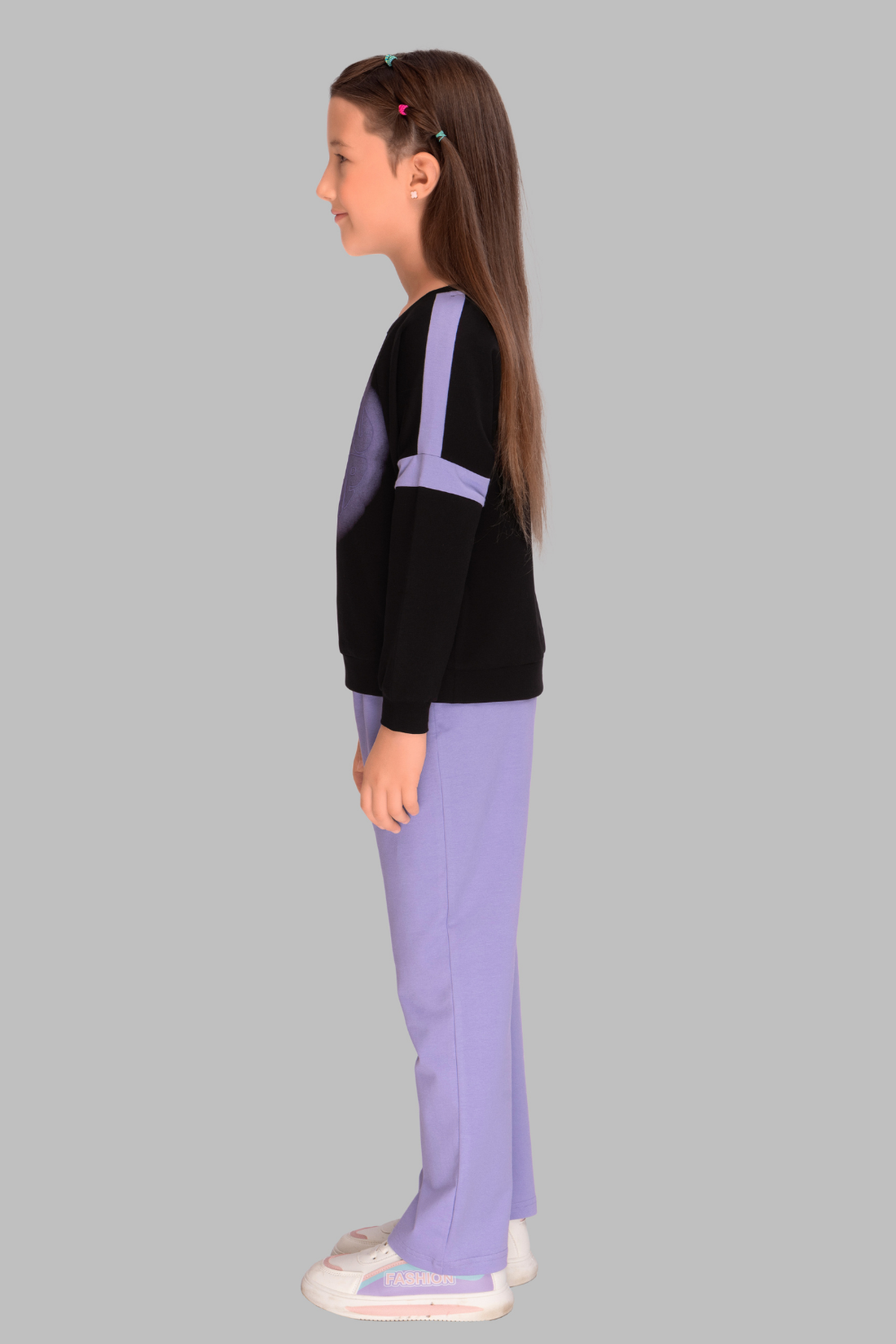 Black Full Sleeves Track Suits For Girls