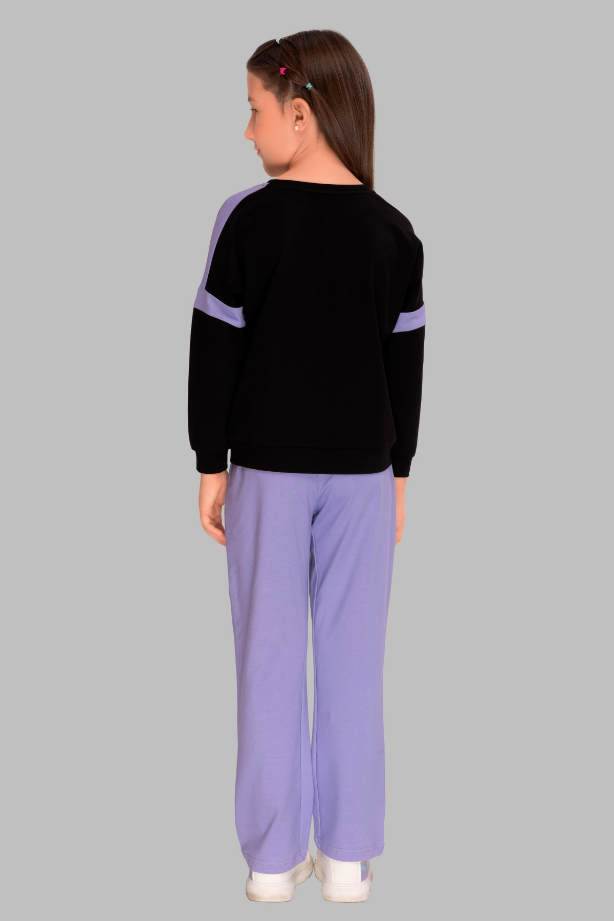 Black Full Sleeves Track Suits For Girls