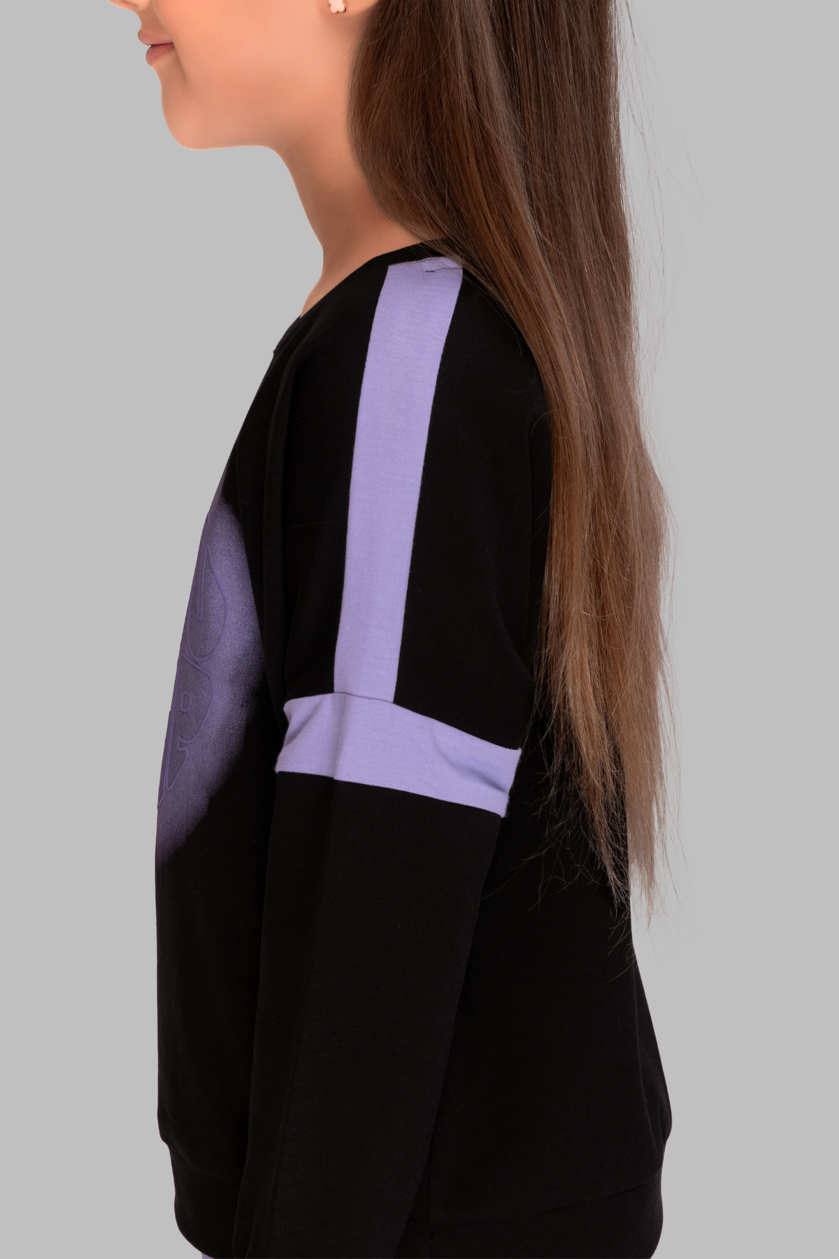 Black Full Sleeves Track Suits For Girls