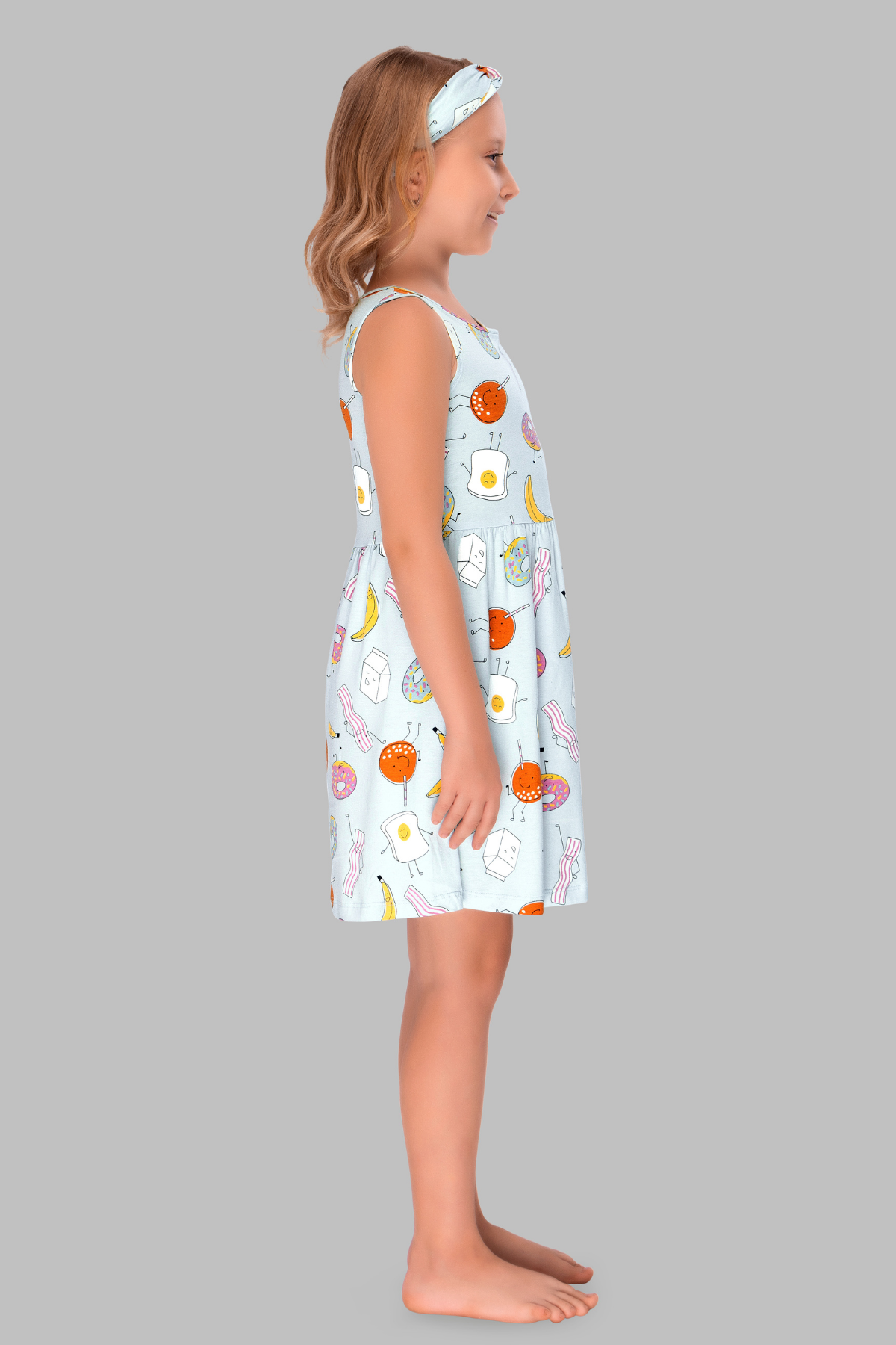 Fruity Doughnut Dreams Lounge Frock For Girls