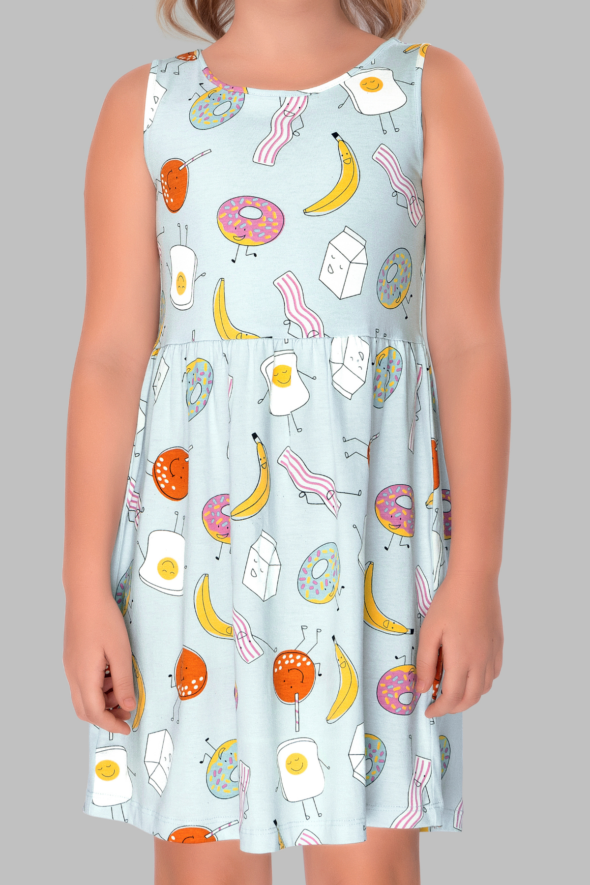 Fruity Doughnut Dreams Lounge Frock For Girls