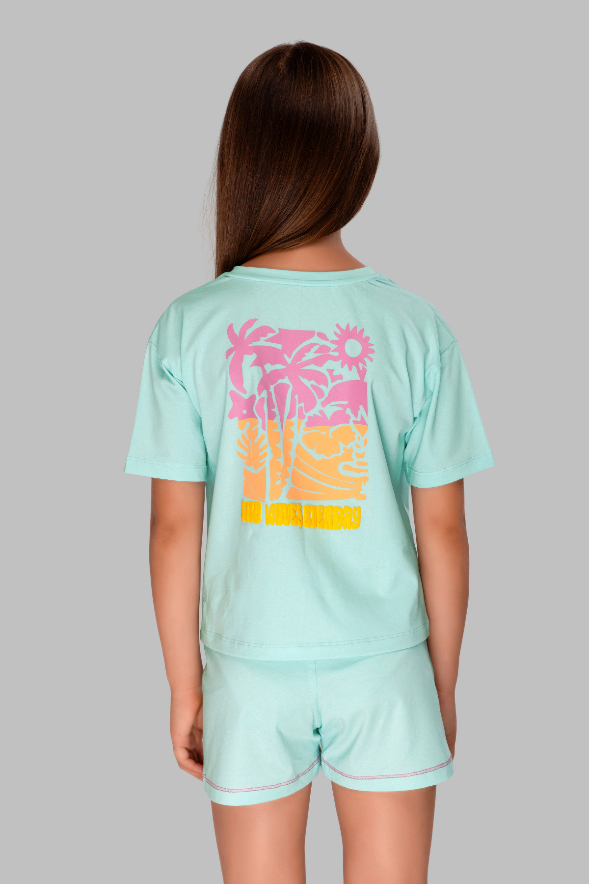 Cute Dolphin Shorts Set For Girls SH 25042