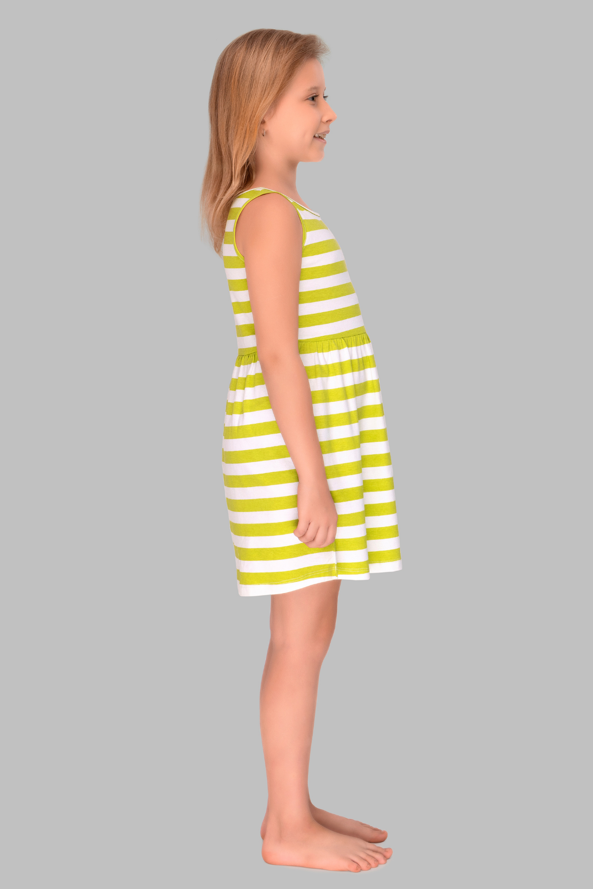 Stripes of Joy Lounge Dress For Girls