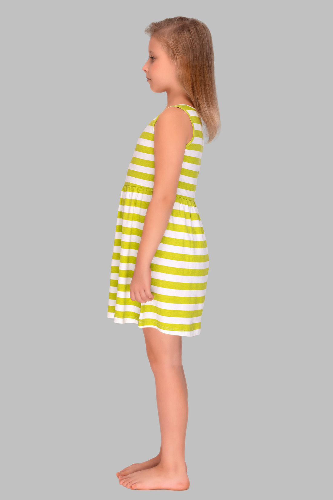 Stripes of Joy Lounge Dress For Girls