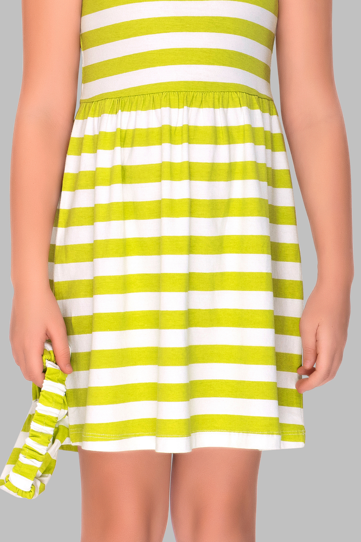 Stripes of Joy Lounge Dress For Girls
