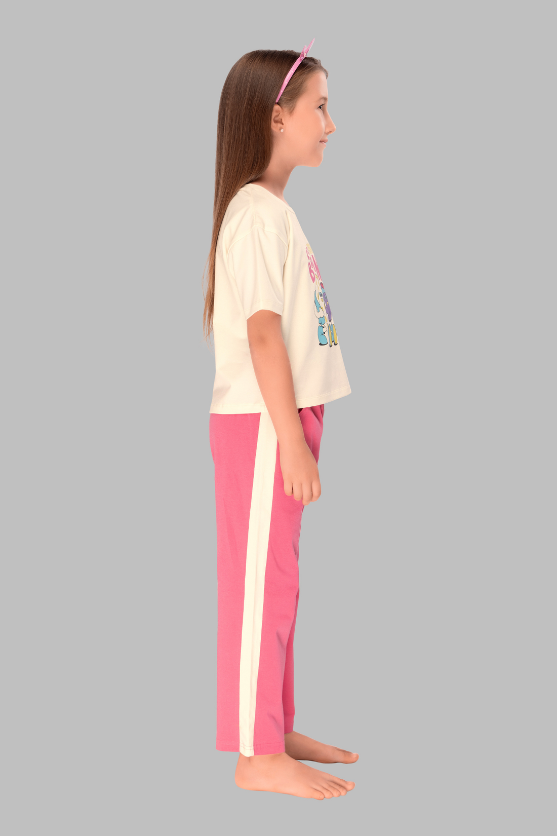 Banana Bliss Top Pajama Set For Girls