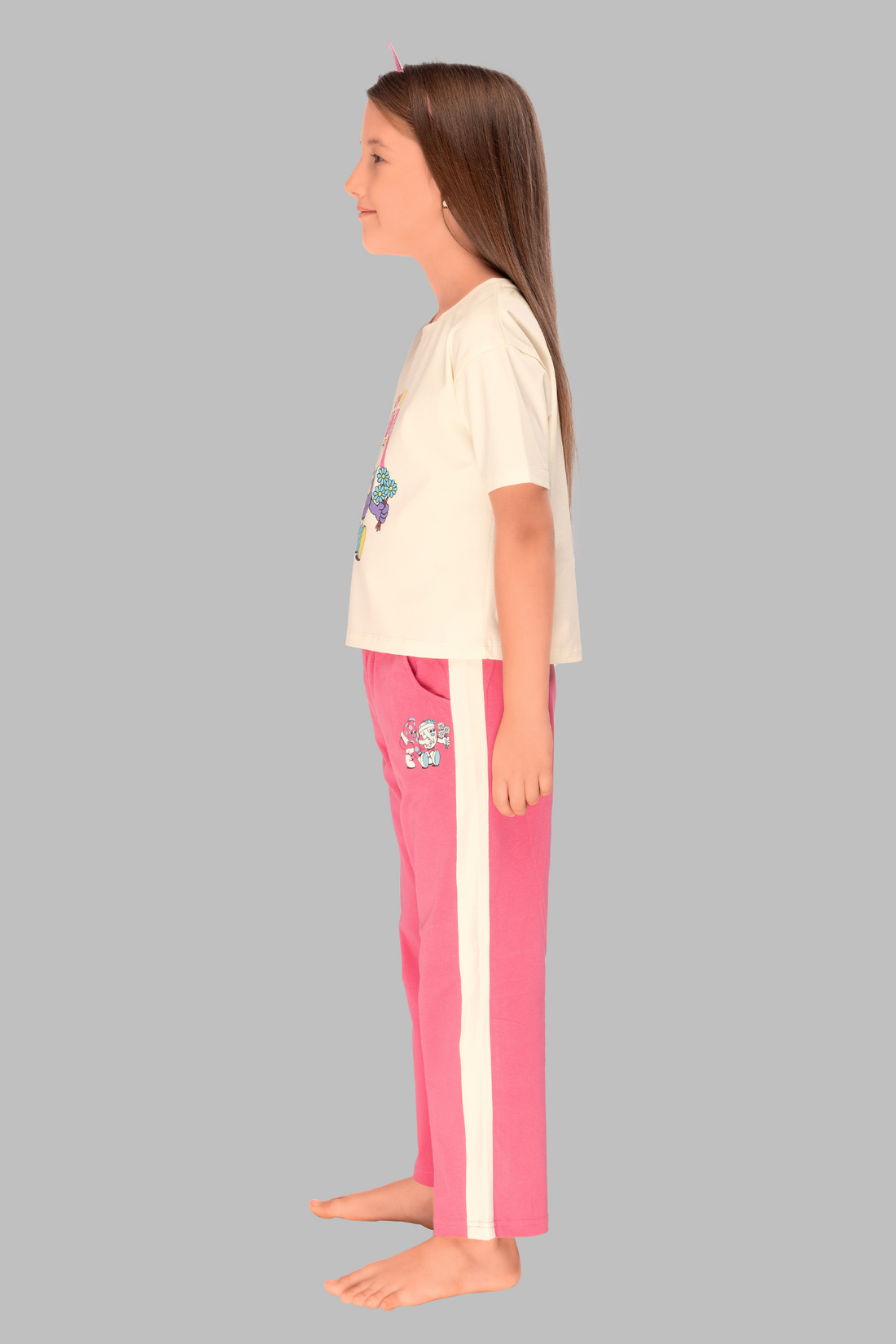Banana Bliss Top Pajama Set For Girls