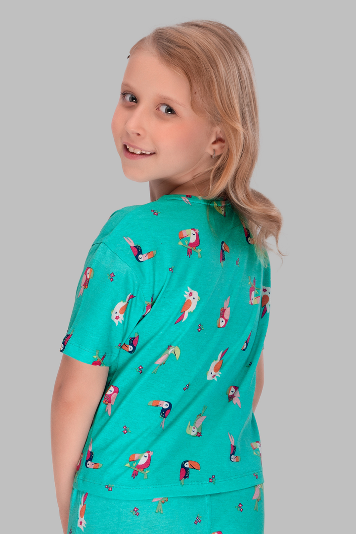 Colorful Parrot Dreams Nightwear CZ 25035